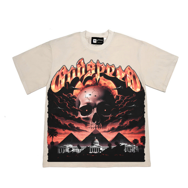 2026 American street retro style short-sleeved T-shirt