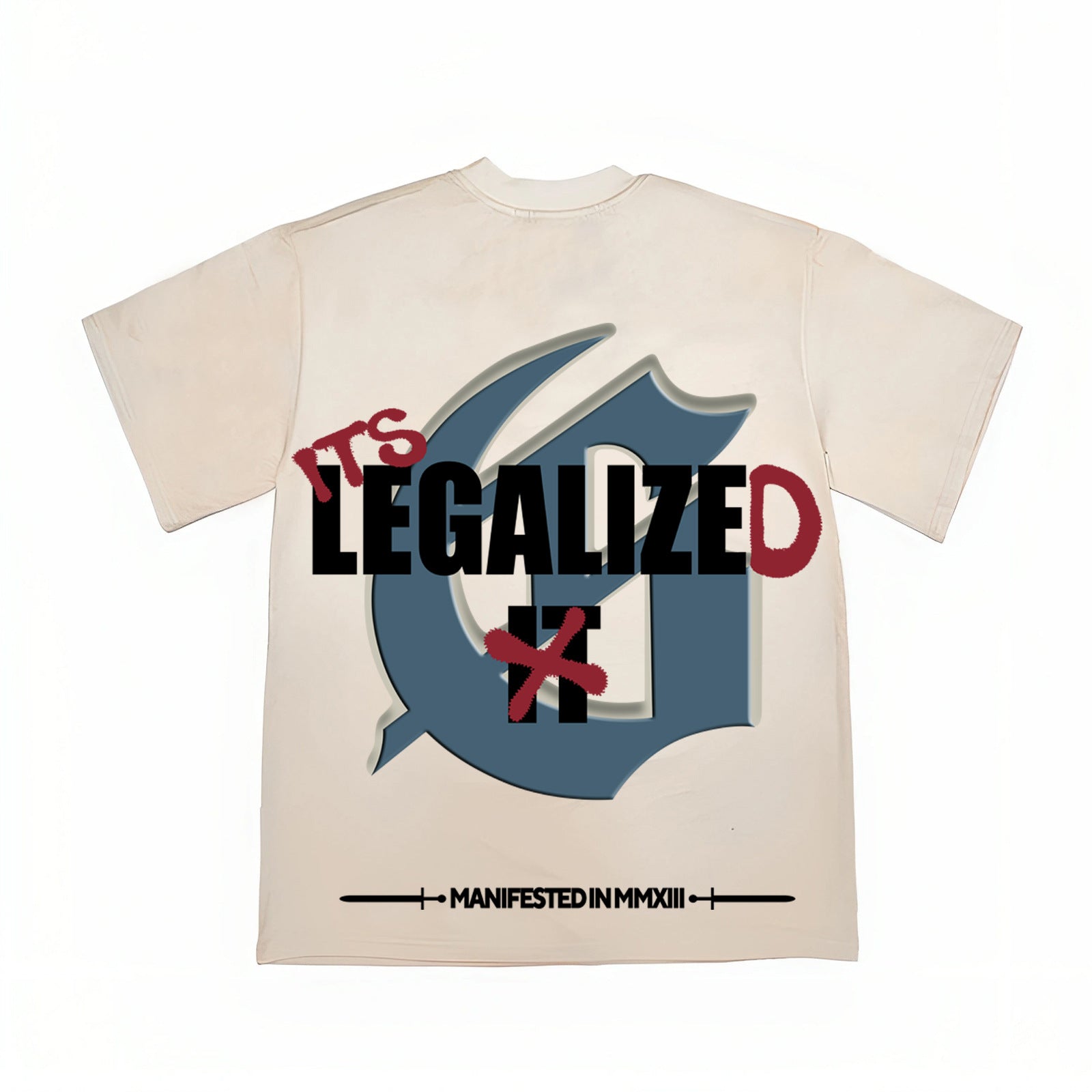 2026 American High Street Style Blue Sky, White Clouds, T-shirt