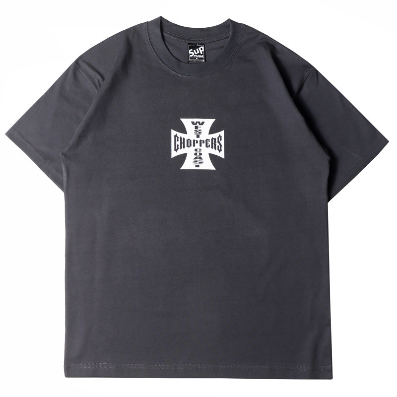 2026 American High Street New Style Short-sleeved Letter T-shirt