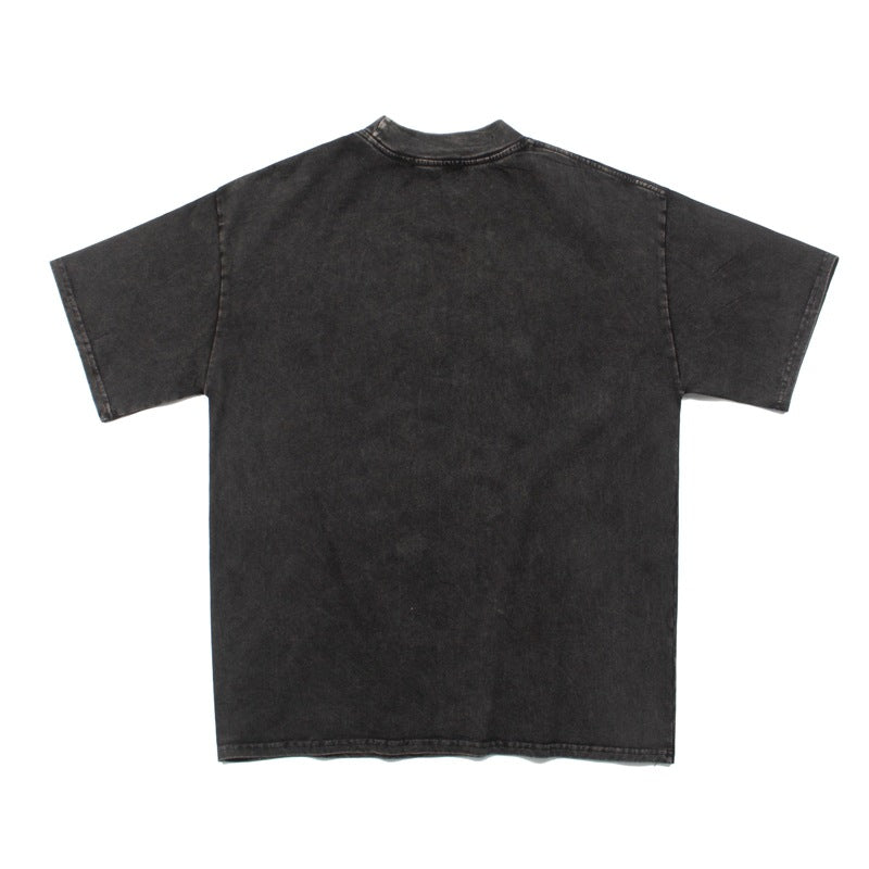 2026 American Retro Skull Model Rider Unisex Washed T-shirt