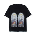2026 American High Street Retro Devil Skull Window Print T-shirt