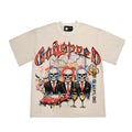 2026 American Style New Trader Skull Print Retro Washed T-shirt