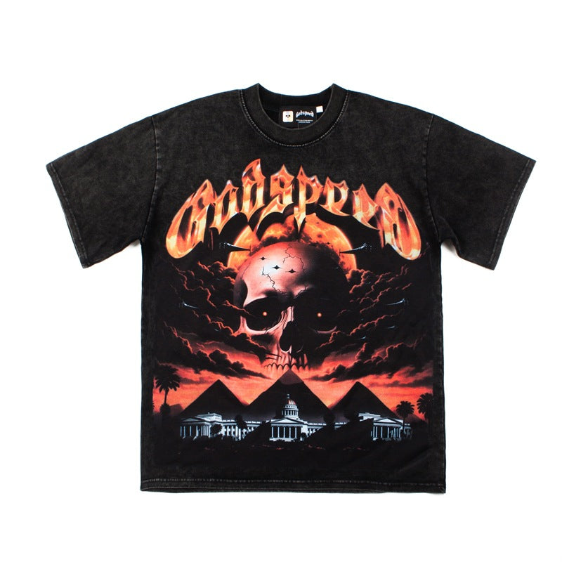 2026 American street retro style short-sleeved T-shirt