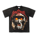 2026 American Skull and Ape Man Vintage Washed Retro T-shirt