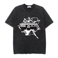 2026 American Style Retro Washed Distressed Loose Unisex T-shirt