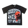 2026 American Style Flame Skull No. 13 High Street Casual T-shirt