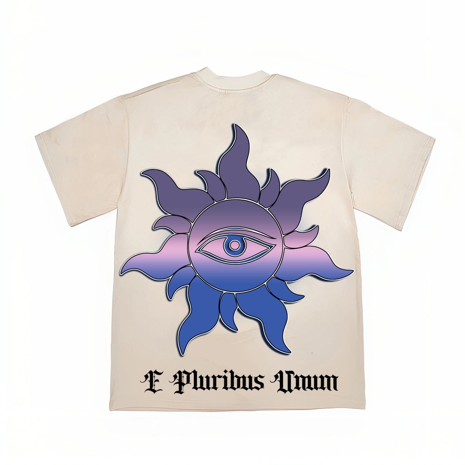 2026 American High Street Alien UFO Print Washed T-shirt