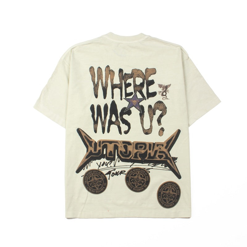 2026 American street retro style short-sleeved T-shirt