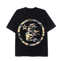2026 American Street Style Classic Letter Camouflage Print T-shirt