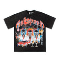 2026 American Style New Trader Skull Print Retro Washed T-shirt